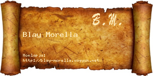Blay Morella névjegykártya